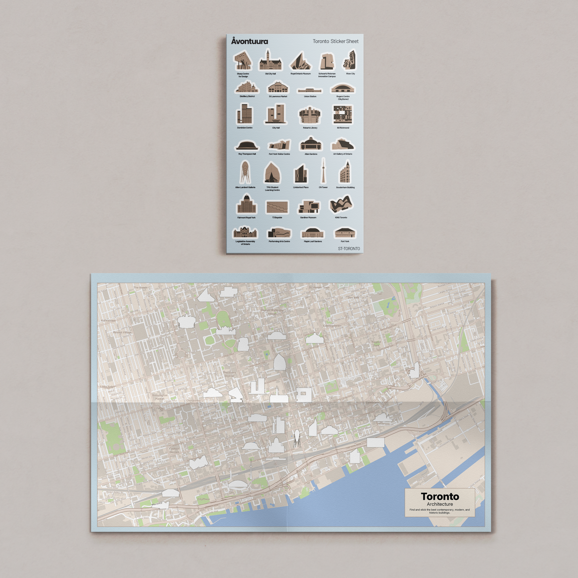 (Pre-Order) Toronto Sticker & Map Set