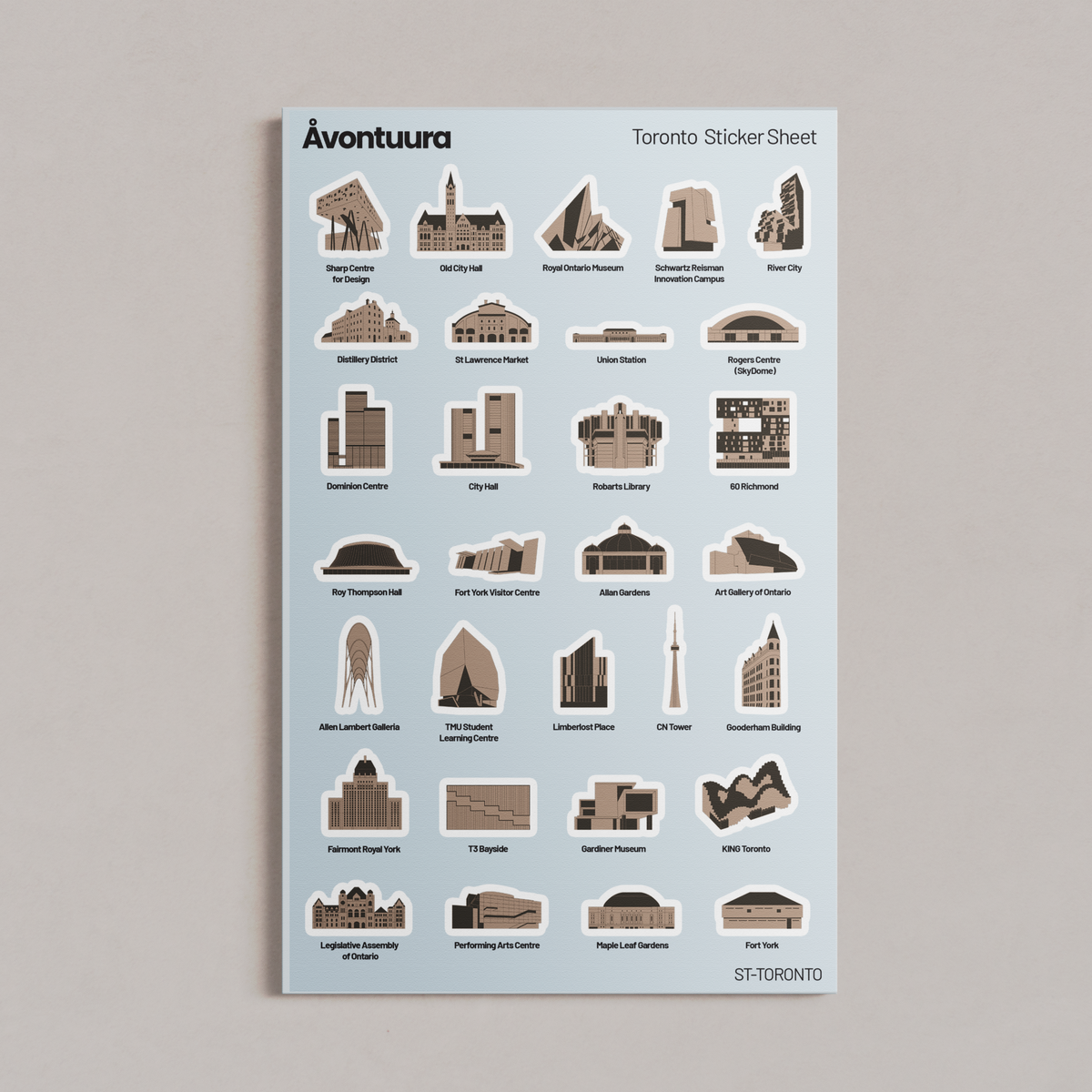 Model Sticker Map Sticker & Map Set