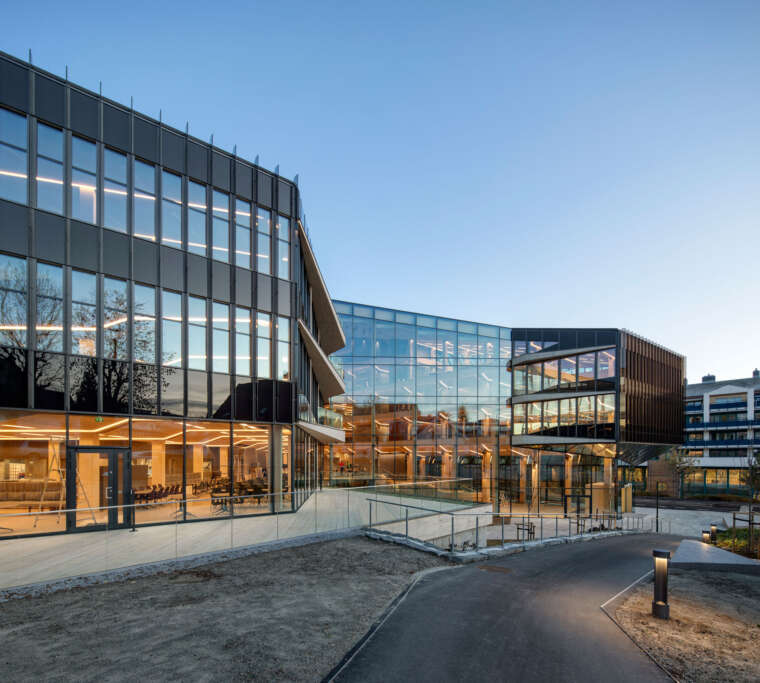 Norwegian studios Helen & Hard, SAAHA design timber financial park in ...