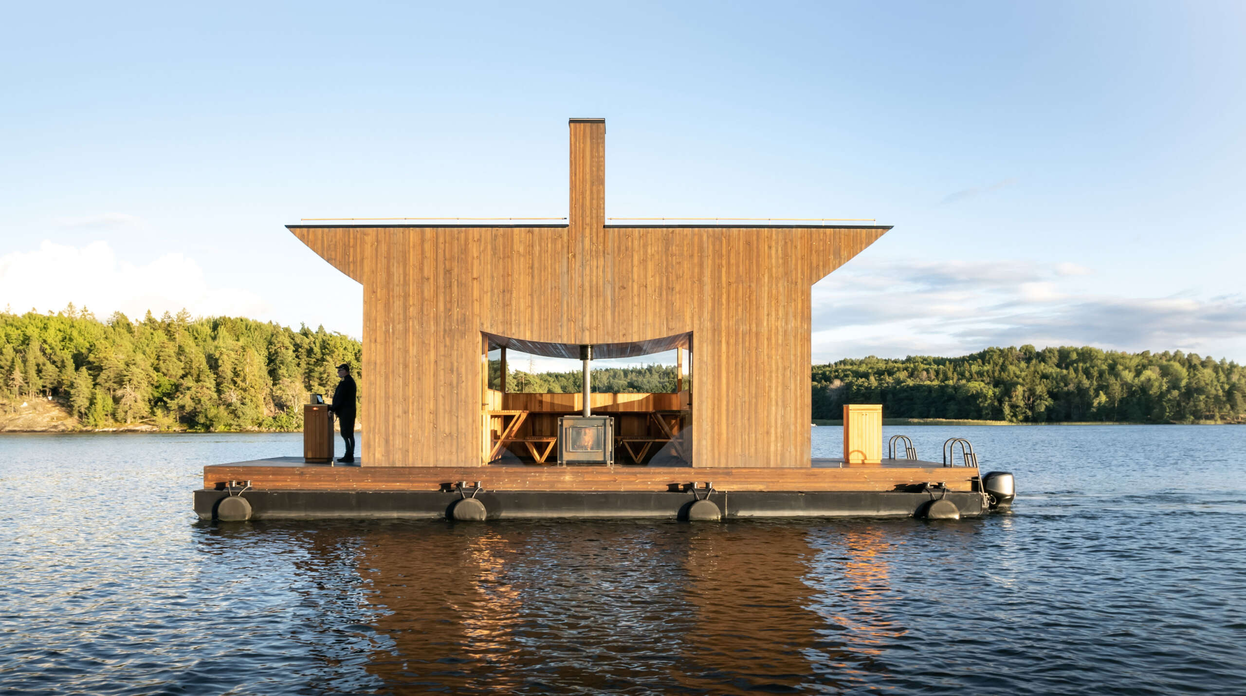 Sandellsandberg architects design floating sauna that tours the Stockholm  archipelago - Åvontuura